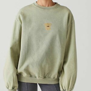 UO Colorado Springs Oversized Cotton Green Sweatshirt Women’s S